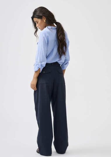 ONLY Onlclair Mw Barrel Pant Pnt Noos Navy S x 32