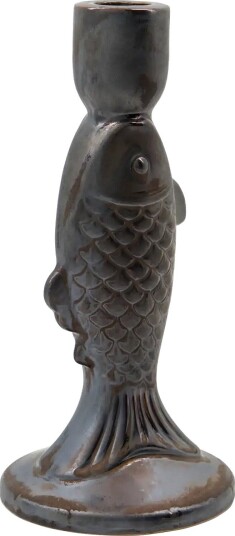 house doctor | Candle Holder Hdrio Metallic Blac | H:20CM.XL:9.5CM