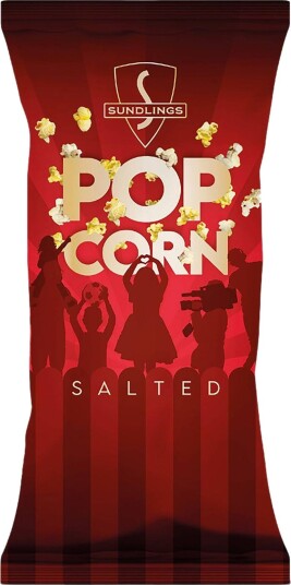Sundlings Salt Popcorn - Ferdigpoppet Saltet Popcorn 100 gram