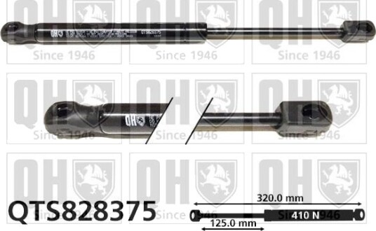 Gassfjær, motorpanser QUINTON HAZELL QTS828375