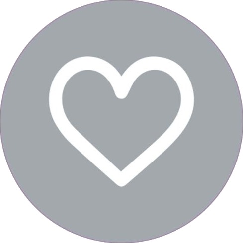 Forseglingsetikett Meto Ø33mm Heart 33X33mm Grå Rull Med 500 Etiketter