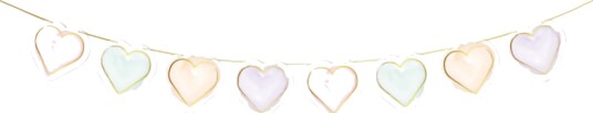 Globos Europe Girlander Hjerter Watercolor 4481