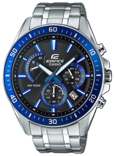Casio Herreklokke EFR 552D 1A2VUEF Edifice Sort/Stål Ø47 mm Casio Herreklokke EFR 552D 1A2VUEF Edifice Sort/Stål Ø47 mm