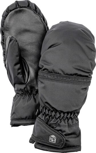 Hestra Primaloft Leather Skivotter, Dame, Black Hestra Primaloft Leather Skivotter, Dame, Black
