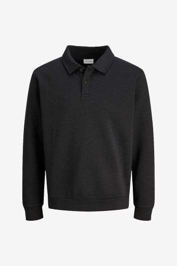 Jack & Jones Junior Collegegenser jjeBradley Sweat Polo Aw25 Jnr Svart