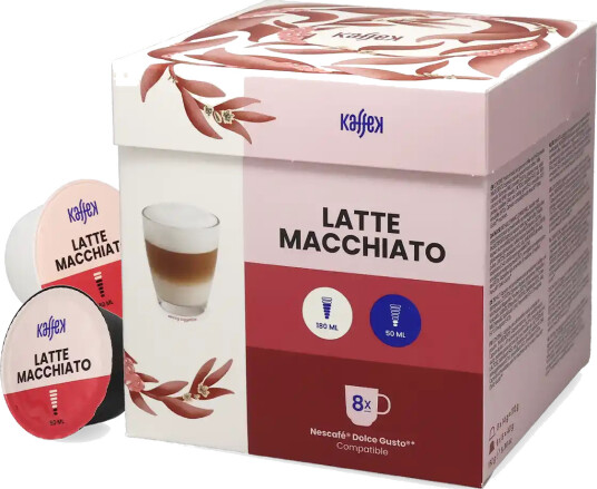 Kaffekapslen | Latte Macchiato 16 kapsler til Dolce Gusto