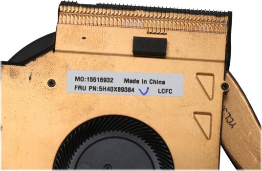Lenovo Cooling Fan/Heatsink Assembly Fru RAPTOR 1.0 THERMAL MODULE FOR