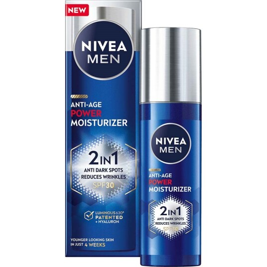 NIVEA Men Anti-Age Power Fuktighetskrem 2i1 SPF 30 50 ml