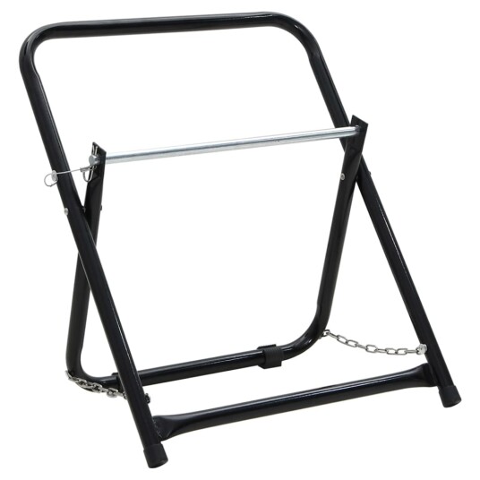 Slangespolestativ 48 cm 45 kg svart pulverlakkert stål 156041