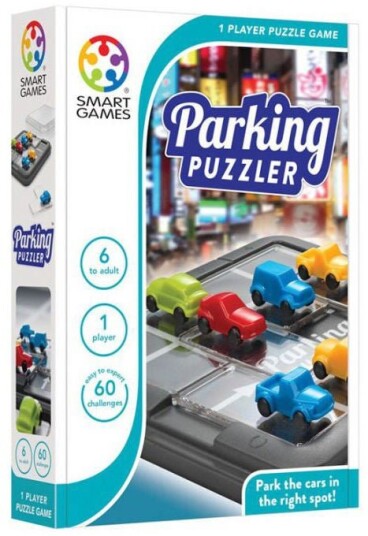 SmartGames Parking Puslespill - Utfordrende Bilparkering for Barn 6+ År