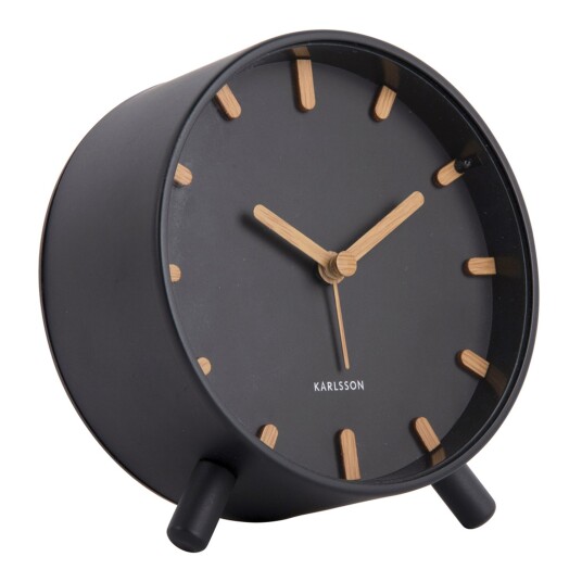 Karlsson Grace Alarm Clock Vekkeklokke KA5943BK - Unisex - 11 cm - Kvarts urverk Karlsson Grace Alarm Clock Vekkeklokke KA5943BK - Unisex - 11 cm - Kvarts urverk