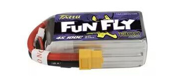 Tattu Funfly 1300mAh 14,8V 100C 4S1P batteri