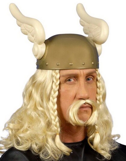 Widmann Blond Asterix/Viking Parykk med Bart