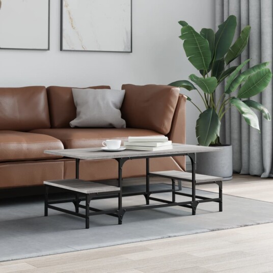 Salongbord grå sonoma 100x50,5x40 cm konstruert tre 8721012125384