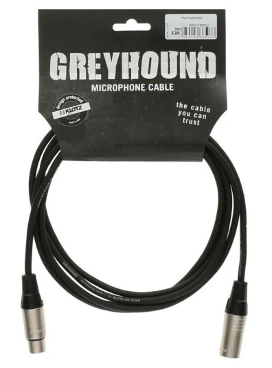 Klotz Greyhound Microphone Cable 3m