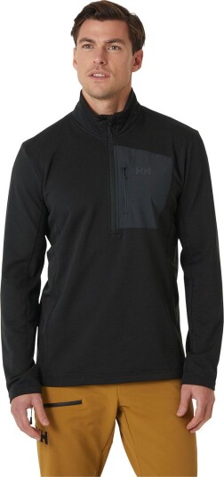 Helly Hansen Versalite Fleecejakke Med 1/2 Glidelås Herre Svart L Helly Hansen Versalite Fleecejakke Med 1/2 Glidelås Herre Svart L