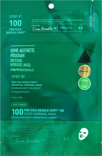 VT Cosmetics Pro Cica Reedle Shot 100 2Step Hydrogel Mask Nude 1 EA