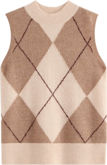 Lindex Fine Knit Vest Beige S