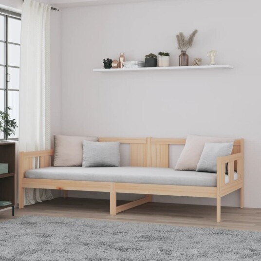 vidaXL Dagseng heltre furu 90x190 cm vidaXL Dagseng heltre furu 90x190 cm
