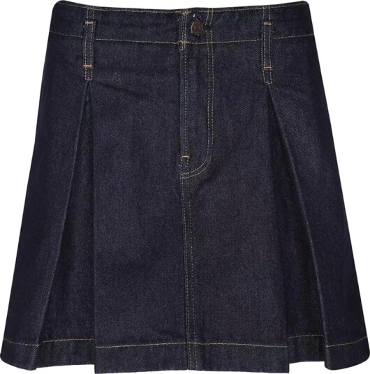 Calvin Klein Jeans Pleated Denim Skirt Ck Classic R - Navy - 28