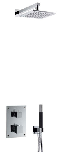 Tapwell Box8268 Square ED2 Takdusj Innbygging Krom (TA-9421799)