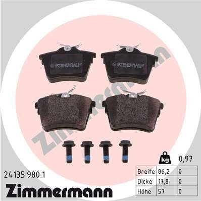 Bremseklosser ZIMMERMANN 24135.980.1