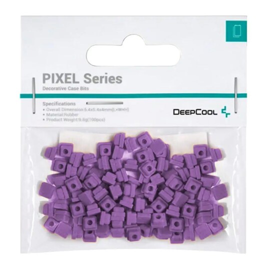 DeepCool Pixel Fiolett Dekorative Kabinettpaneler - Gummi Materiale DeepCool Pixel Fiolett Dekorative Kabinettpaneler - Gummi Materiale