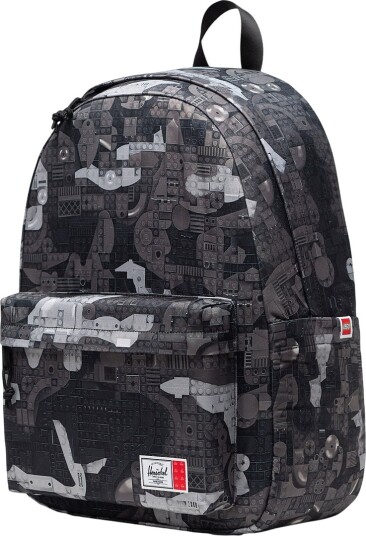 Lego Herschel Classic Xl Ryggsekk Abstrakt Klossemønster Svart Lego Herschel Classic Xl Ryggsekk Abstrakt Klossemønster Svart