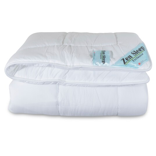 Zen Sleep Tung dyne Fiberdyne 240x220cm Allergivennlig 2-lags termodyne Fuktabsorberende med mikrofibre