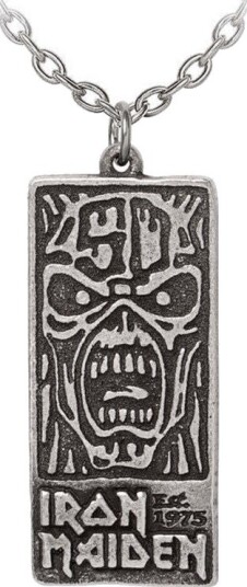Alchemy Iron Maiden 50th Anniversary Pendant Hand Made Authentic English Pewter 83955207