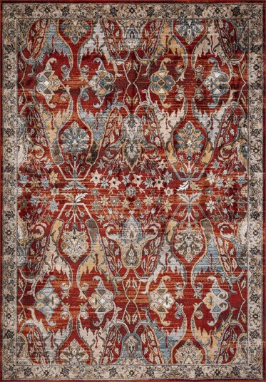 Teppe Yelvi 160x230 cm - Rød/beige