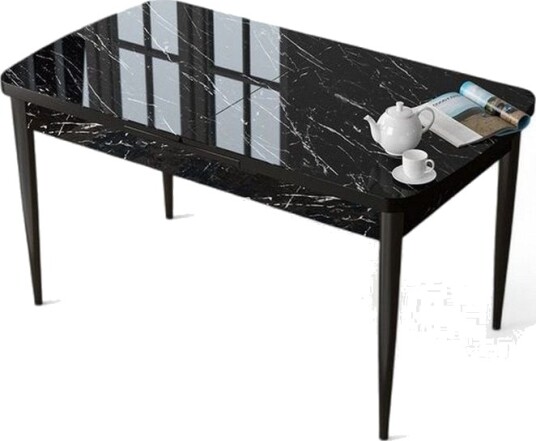 Ostwerwal Spisebord 132 cm Rektangulær - Sort
