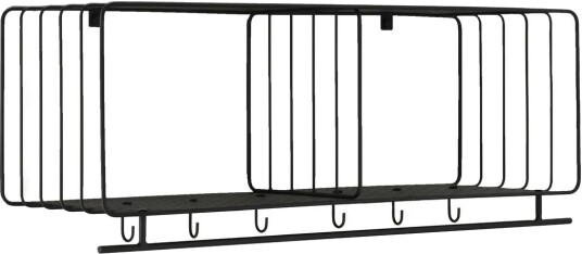 Scandi Living Nod hatthylle 90 cm Black