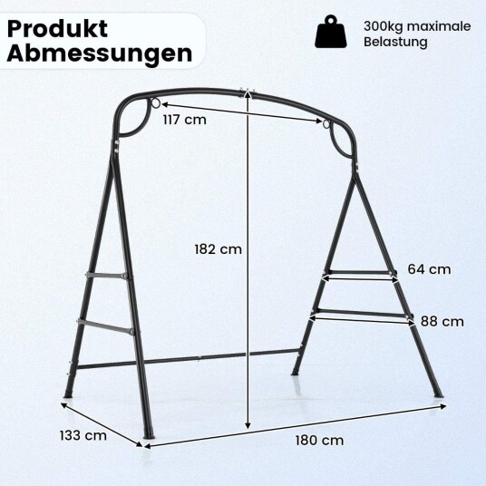 Metallhuske – 2 opphengsmuligheter, 300 kg kapasitet