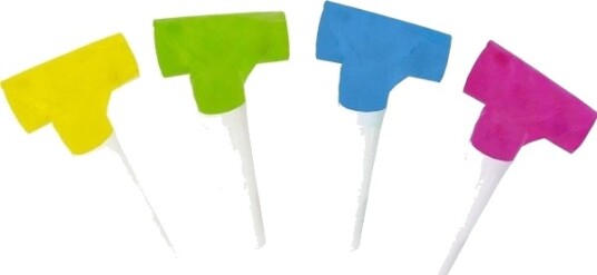 Party Deco Neon Fløyter 6 Stk Party Deco Neon Fløyter 6 Stk