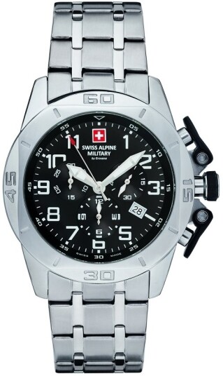 Swiss Alpine Military Herreklokke 7063.9137 Tornado Chrono Sort/Stål