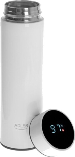 Adler AD 4506w Termos med LED, 473 ml, hvit