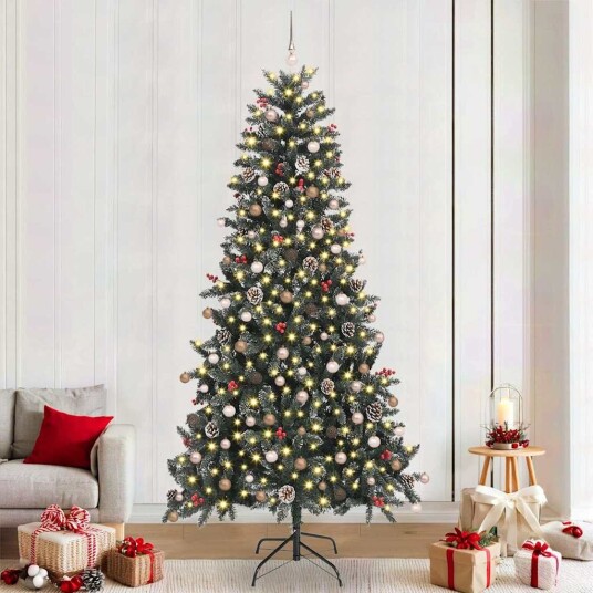 Kunstig juletre med 300 LED grønn 129,5 x 129,5 x 240 cm