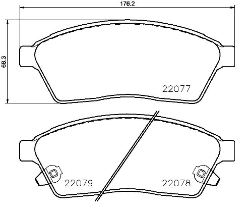 Bremseklosser BREMBO P 09 009