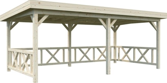 Paviljong Palmako Lenna 16,6 m2 Set 307 Paviljong Palmako Lenna 16,6 m2 Set 307