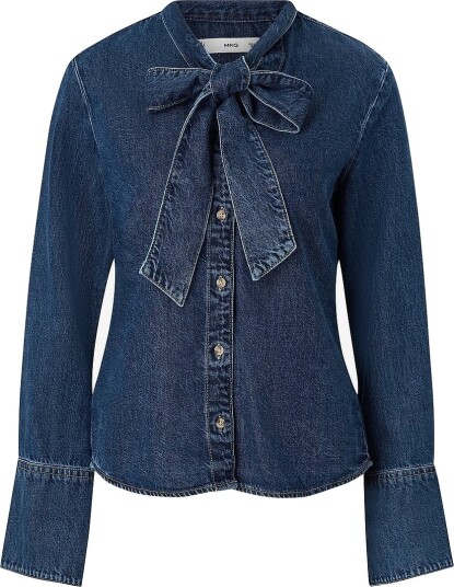 Mango   Denimskjorte Rue   Blå