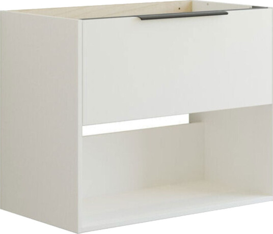 Dansani Mido+ Classic Glatt Servantskap Med Skuff og Åpent rom Hvit Matt / 80cm Dansani Mido+ Classic Glatt Servantskap Med Skuff og Åpent rom Hvit Matt / 80cm