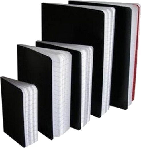 BRIGHTOFFICE Notes black wax A5 INDEX