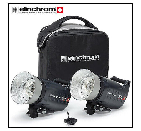 Elinchrom ELC Pro HD 500/500 to go set Lynrask og allsidig studioblitspakke