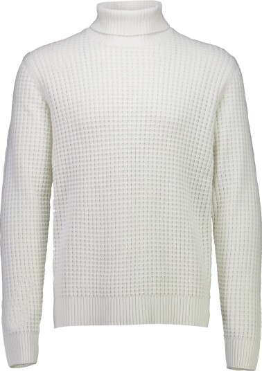 Lindbergh Structure Roll Neck Knit WHITE M