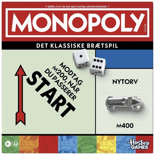 Hasbro Monopol Brettspill Norsk Utgave 8+ År 2-6 Spillere Hasbro Monopol Brettspill Norsk Utgave 8+ År 2-6 Spillere
