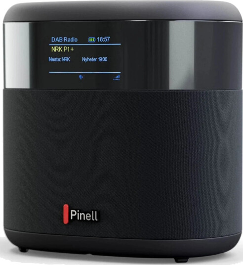 Pinell Compact+ DAB Radio med Bluetooth og USB-C Lading Svart Pinell Compact+ DAB Radio med Bluetooth og USB-C Lading Svart