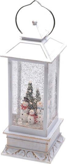 Konstsmide - B/O Vannlykt med snømann, 27 cm, LED - Hvit
