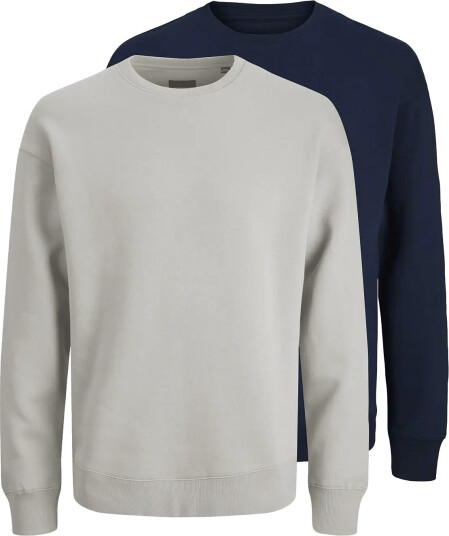 Jack & Jones Jjebradley Sweat Crew 2Pk Mp Navy XL