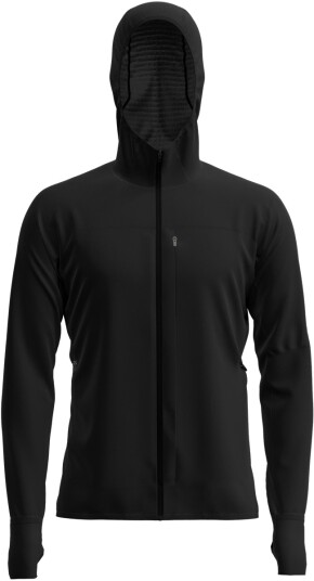 Icebreaker Men Merinoblend 300 Realfleece™ Descend Ls Zip Hoodie Black XXL